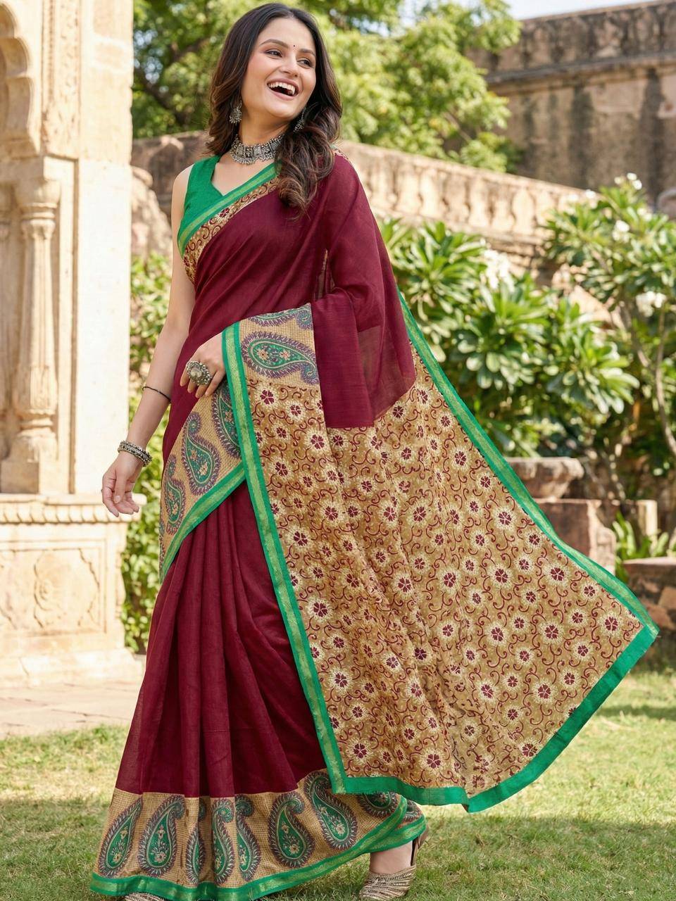 Vastra pujya bagru Saree wholesale suppliers in Surat